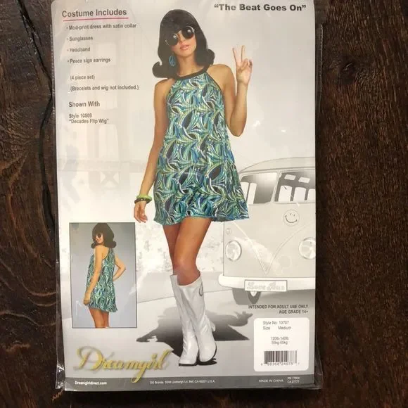 Dreamgirl The Beat Goes On 60's Pleated Costumes - Picture 3 of 13